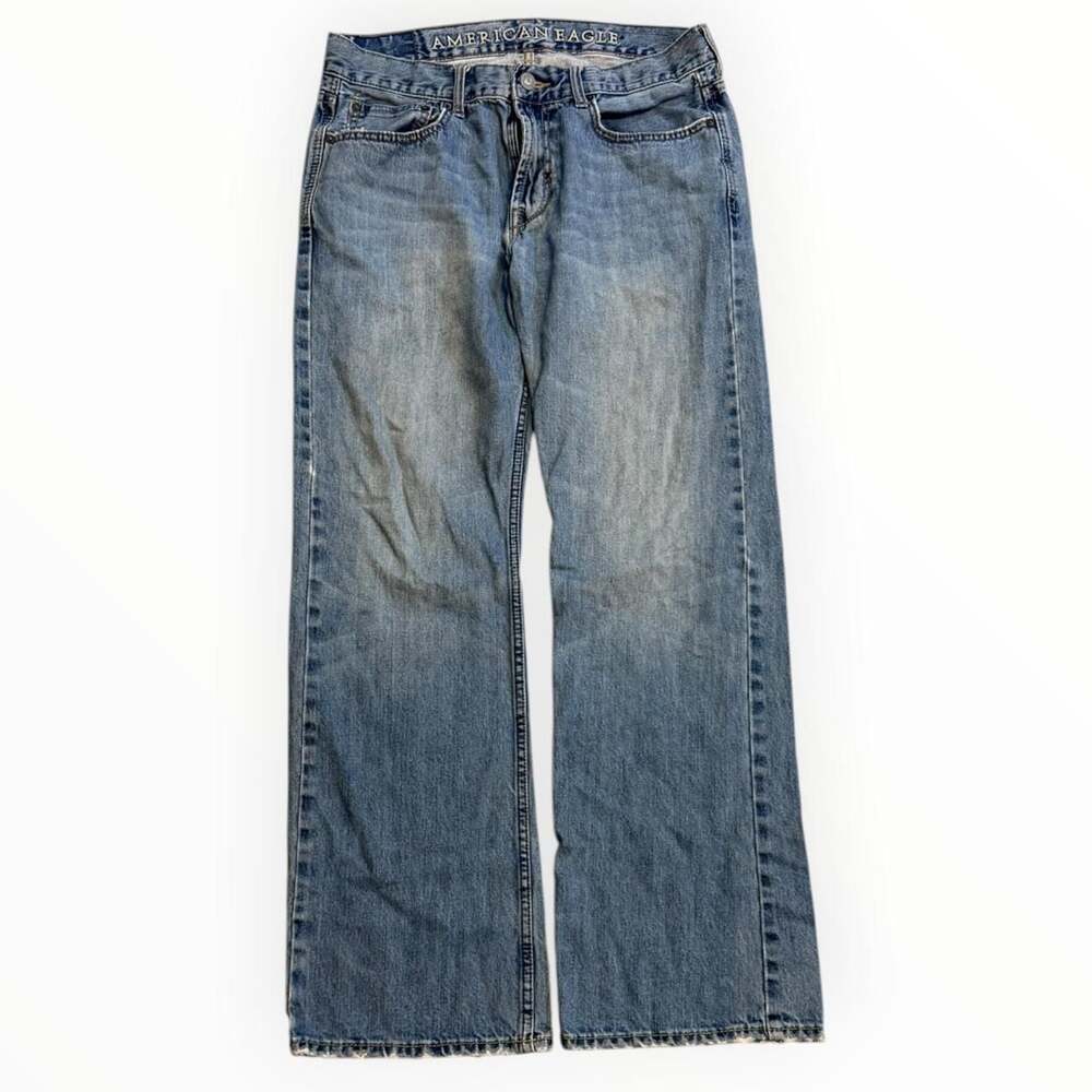 American Eagle Low Rise Bootcut Jeans 32x32 Light Wash Y2K Denim